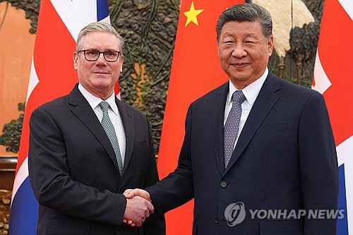 中·英, 美 보란 듯 협력 급물살…중국 "영국총리 방중 성과 풍성"(종합) 1 PAF20260129356001009 P2