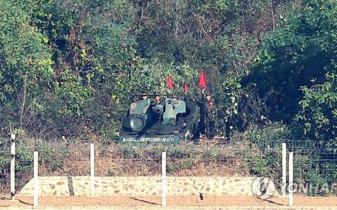 nk self propelled gun border gimpo